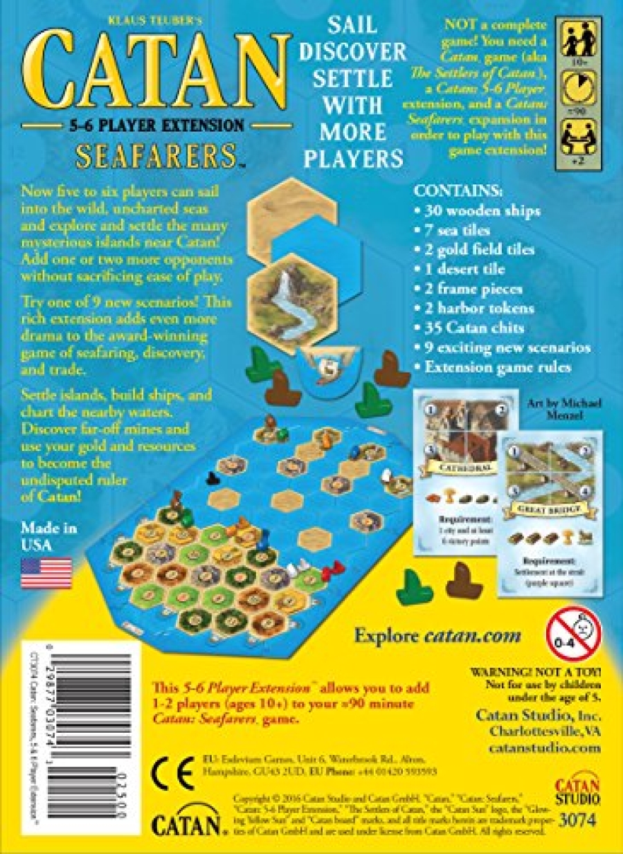 Catan: Seafarers 5-6 Player Extension